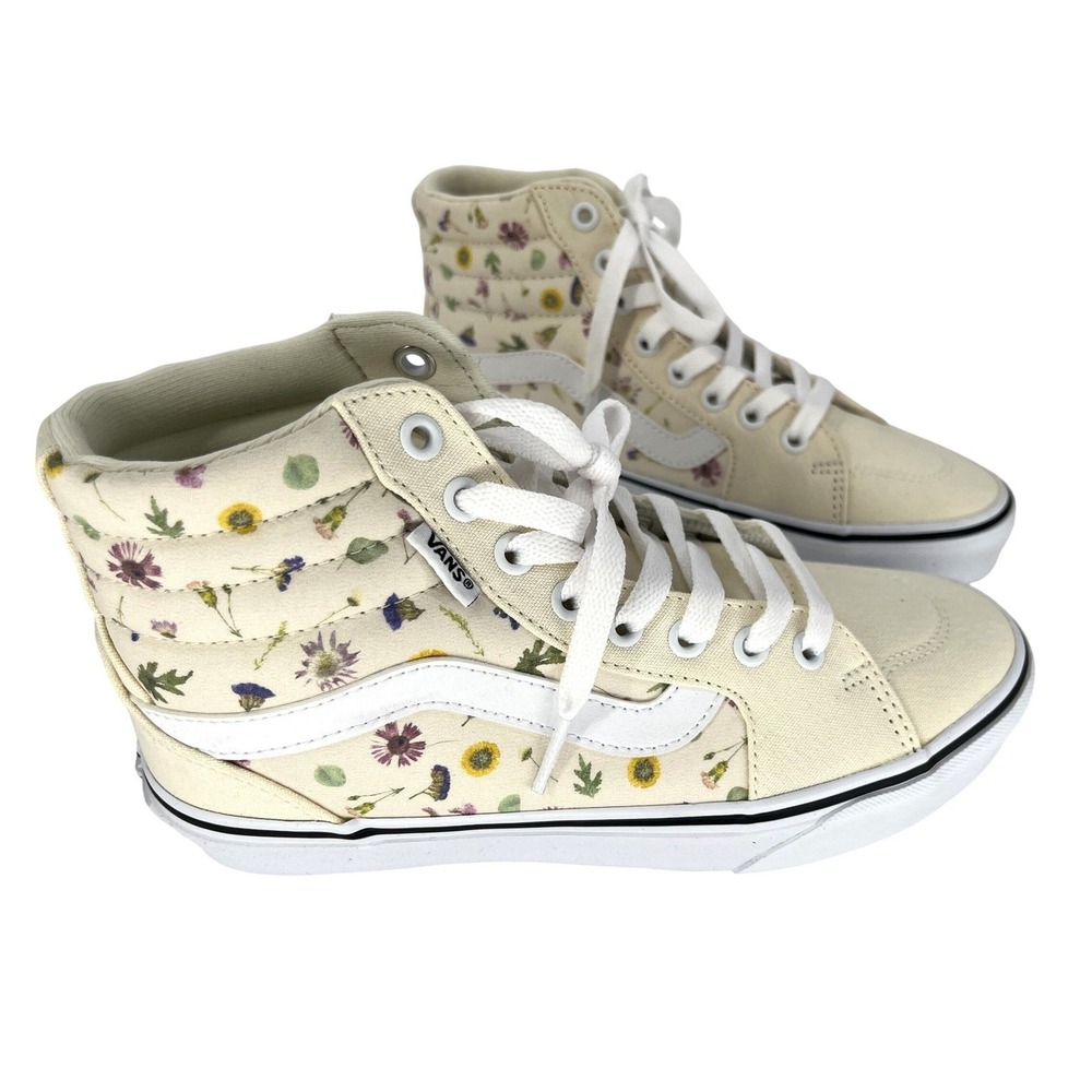 Vans Filmore High Top Pressed Floral Classic Cream Sneakers Wildflower Women 7